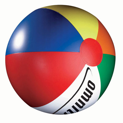 Rainbow solid beach ball