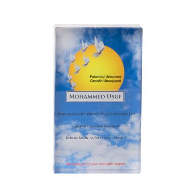 Picture of 7.5cm x 12.5cm Optical Crystal Rectangle Award