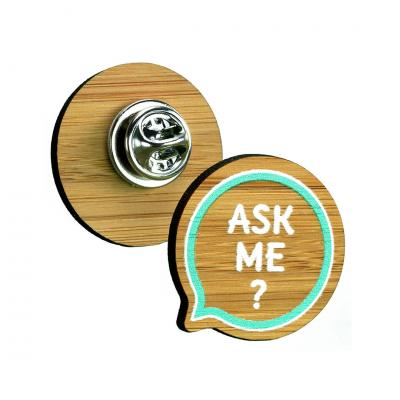 Picture of Bamboo Clutch Pin Badges