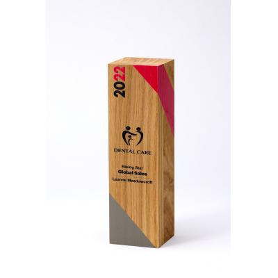 Picture of 21cm x 6cm x 6cm Beech Square Column Award