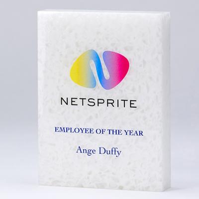 Picture of 15cm x 12.5cm x 2.5cm 100% Recycled Acrylic Rectangle Awards