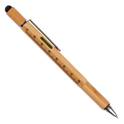 Picture of Systemo Bamboo 6 in 1 Multi Function Pen
