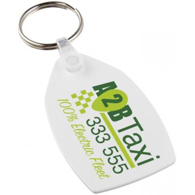 Picture of Tait Rectangular-Shaped Recycled Keychain