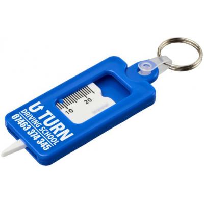 Picture of Recycled Tyre Tread Check Keychain